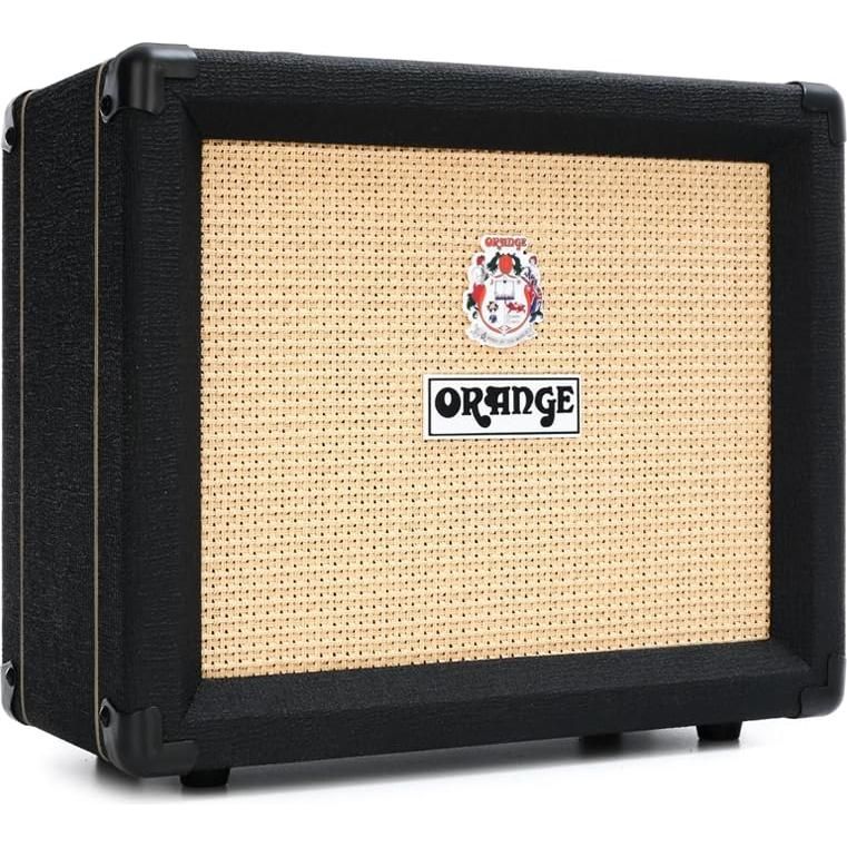 Orange Crush 20RT Black Guitar Combo Amplifier Bundle w/Pig Hog Instrument Cable, 12X Guitar Picks and Liquid Audio Polishing Cloth