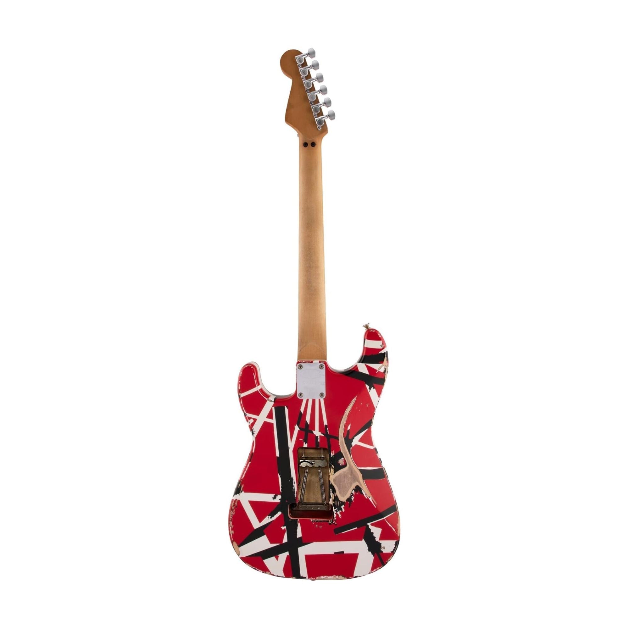 EVH Striped Series Frankenstein Relic - Red/Black/White