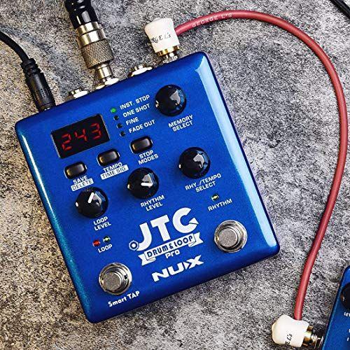 NUX JTC PRO Drum Loop PRO Dual Switch Looper Pedal 6 hours recording time 24-bit and 44.1 kHz sample rate