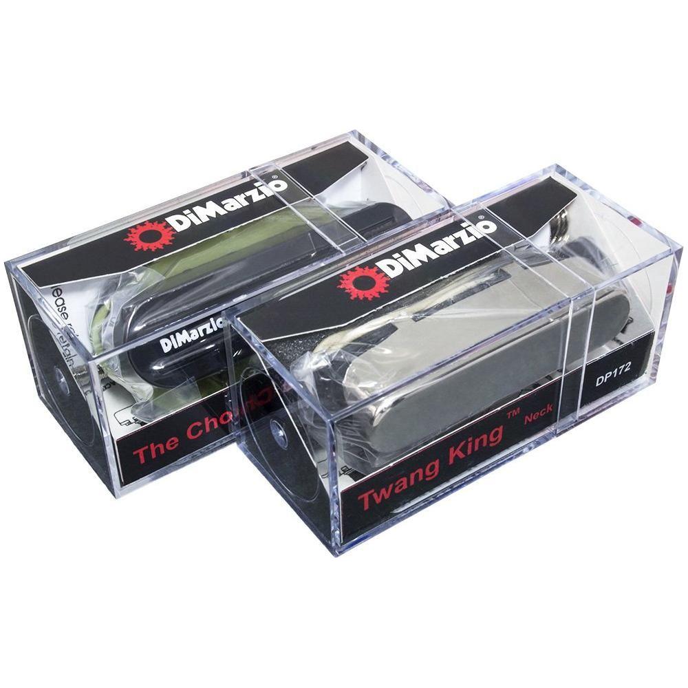 DiMarzio The Chopper T & Twang King pickup set for Telecaster, Black & Chrome