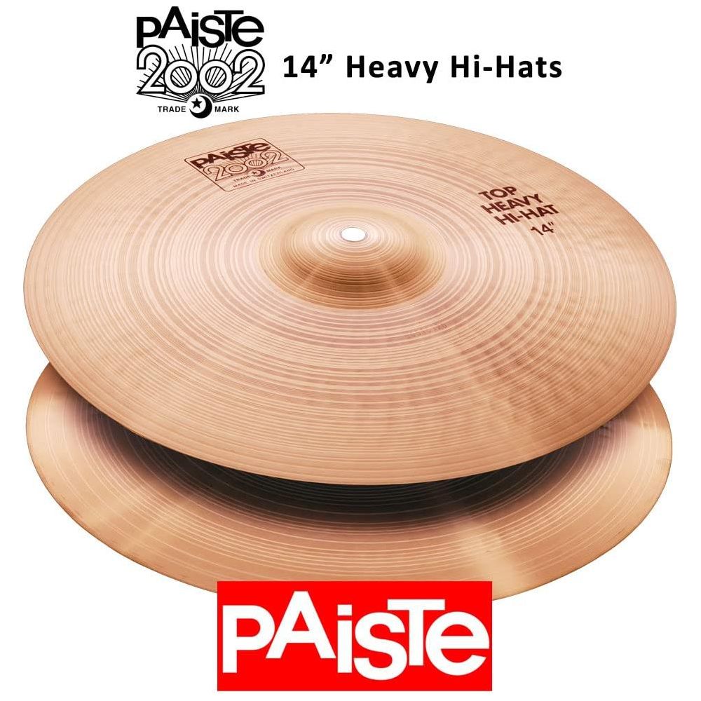 Paiste 2002 Classic Cymbal Heavy Pair Hi-Hat 14-inch