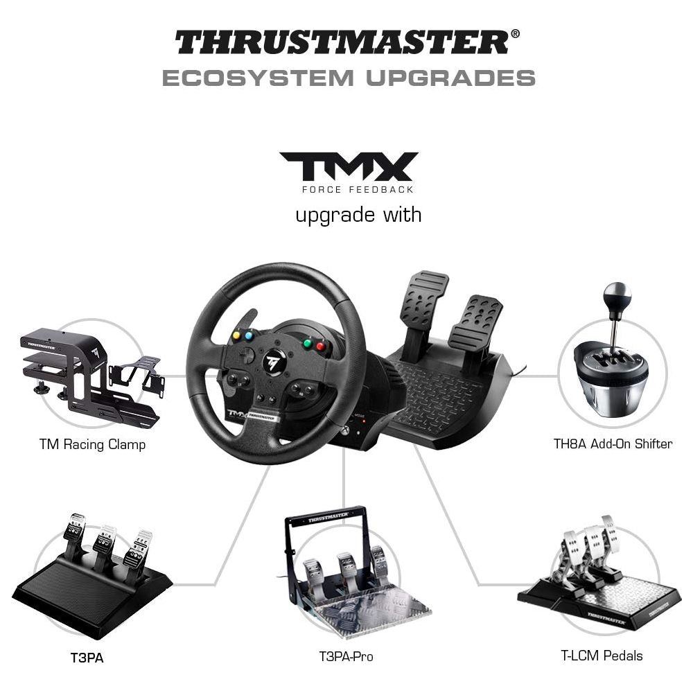 Thrustmaster TMX Racing Wheel with force feedback and racing pedals (Compatible with XBOX Series X/S, One, PC)