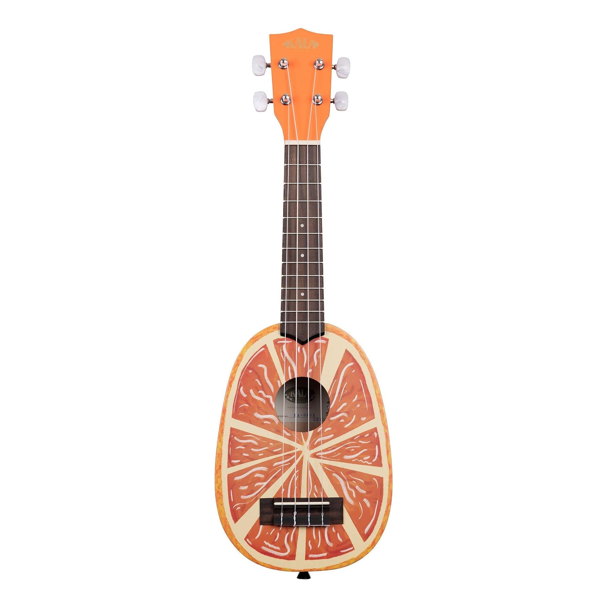 Kala, 4-String Ukulele, Orange, Soprano (KA-NV-ORNG)