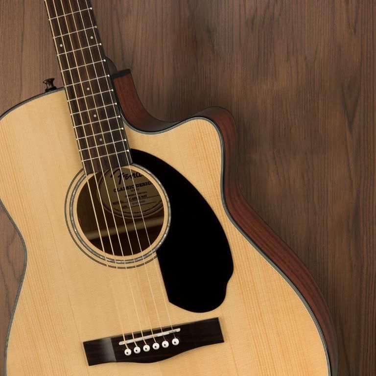 Fender CC-60SCE Concert Cutaway Acoustic Guitar, with 2-Year Warranty, Natural