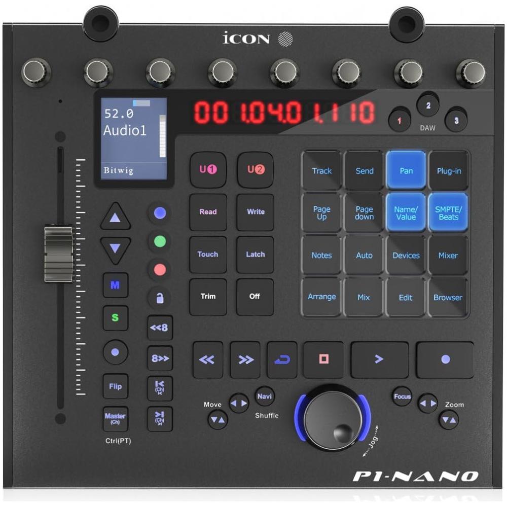 iCON Pro Audio P1 Nano Compact USB C-MIDI Control Surface