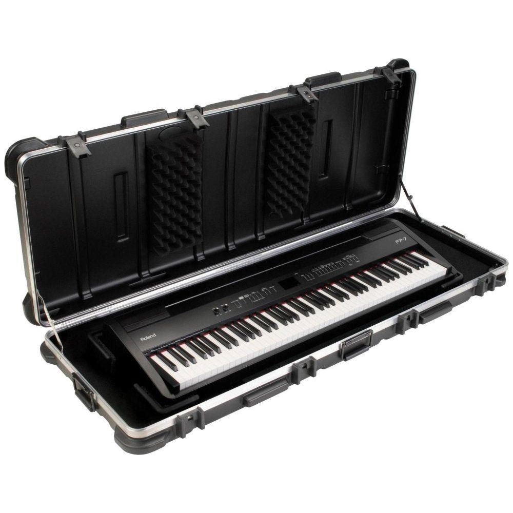 SKB ATA 88-Note Keyboard Case with Wheels, TSA Locking, Trigger Latch