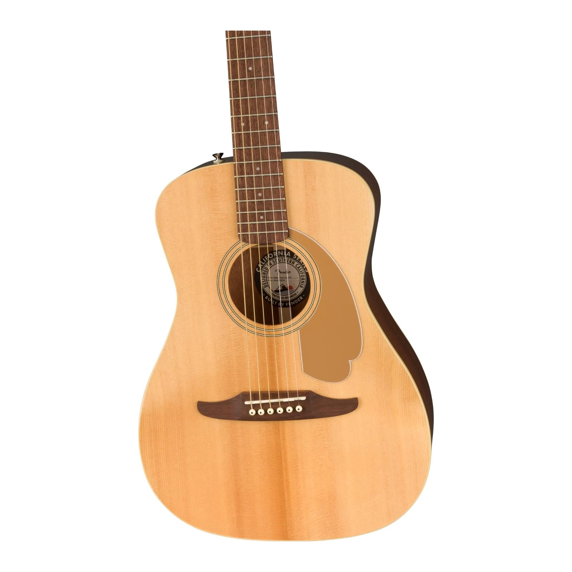 Fender Malibu Player Acoustic Guitar, with 2-Year Warranty, Natural, Walnut Fingerboard