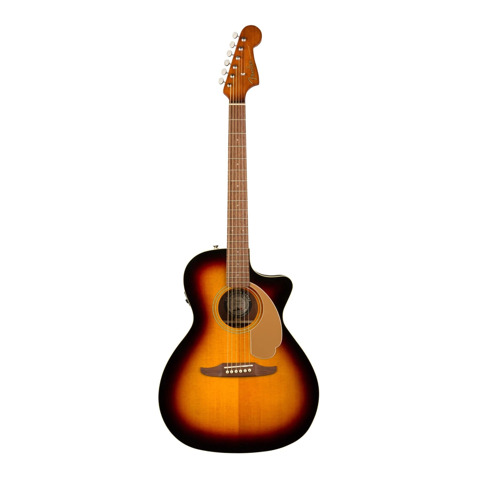 Fender Newporter Player Acoustic Guitar, with 2-Year Warranty, Sunburst, Walnut Fingerboard