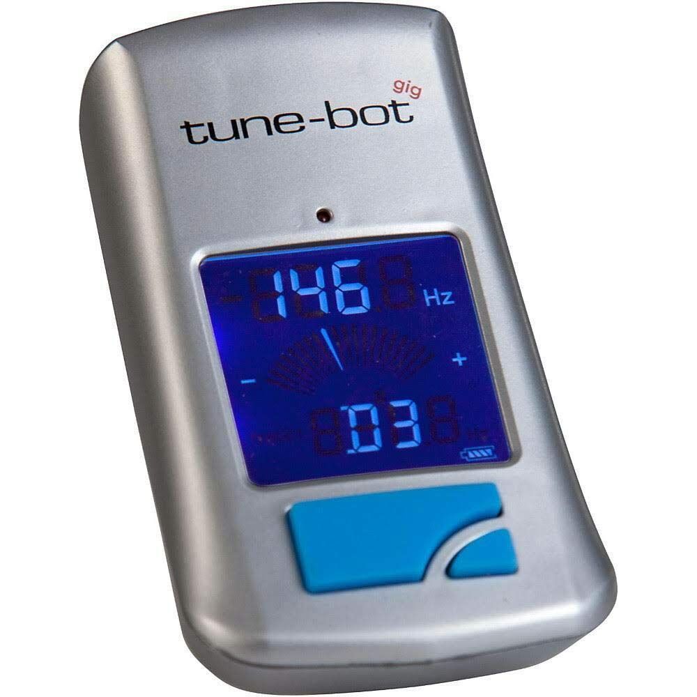 Tune-Bot TBG-001 Gig Clip-On Digital Drum Tuner with Backlit LCD Display for Acoustic Drums