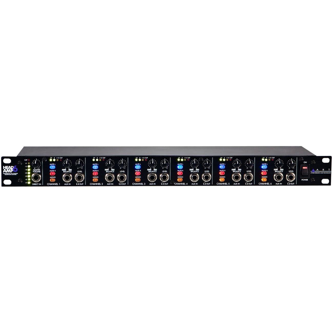 Art HeadAmp6 6 Channel Professional Headphone Amplifier With EQ