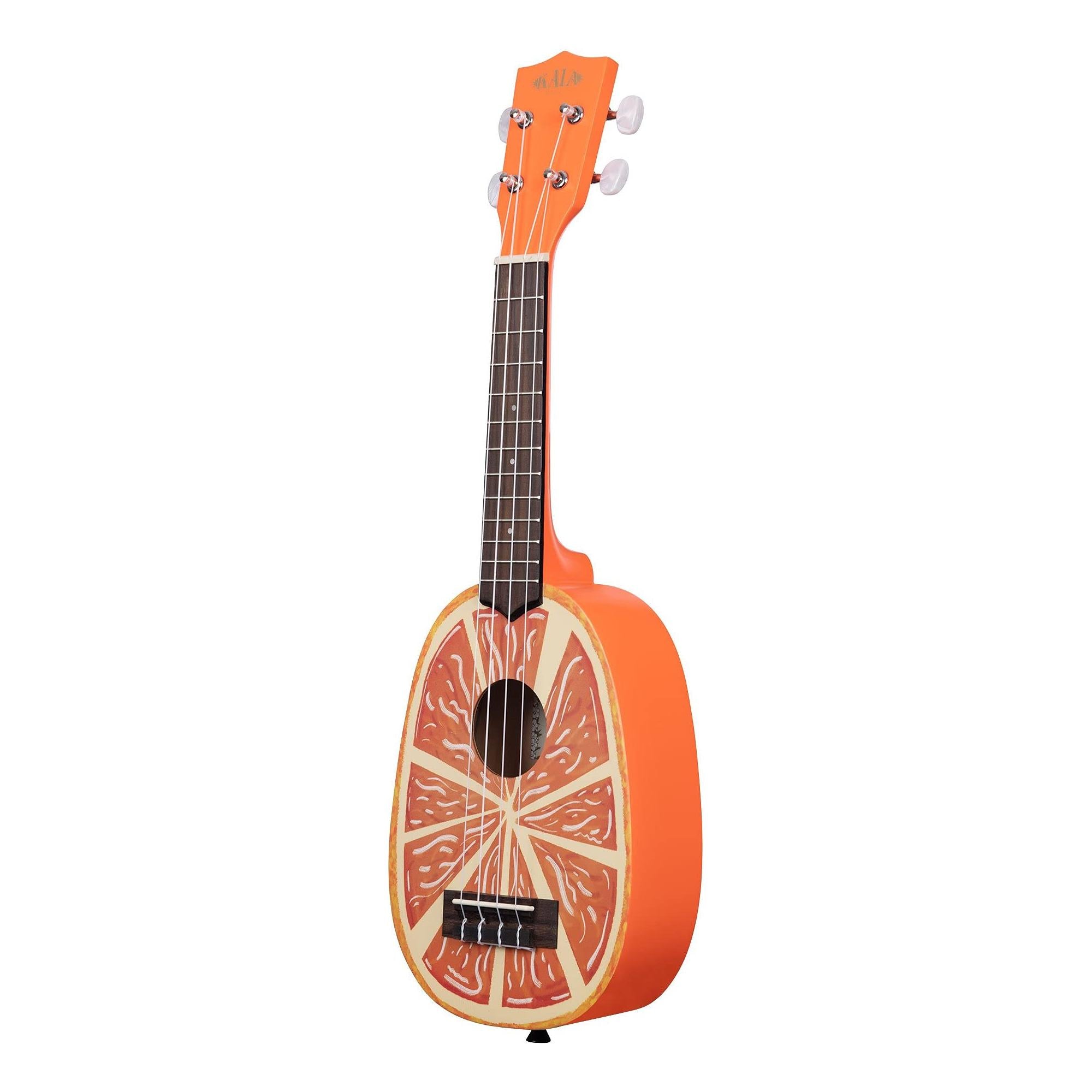 Kala, 4-String Ukulele, Orange, Soprano (KA-NV-ORNG)