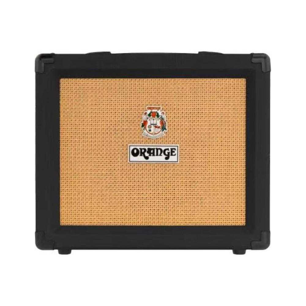 Orange Crush 20RT Black Guitar Combo Amplifier Bundle w/Pig Hog Black Woven Instrument Cable, Power Cable and Liquid Audio Polishing Cloth