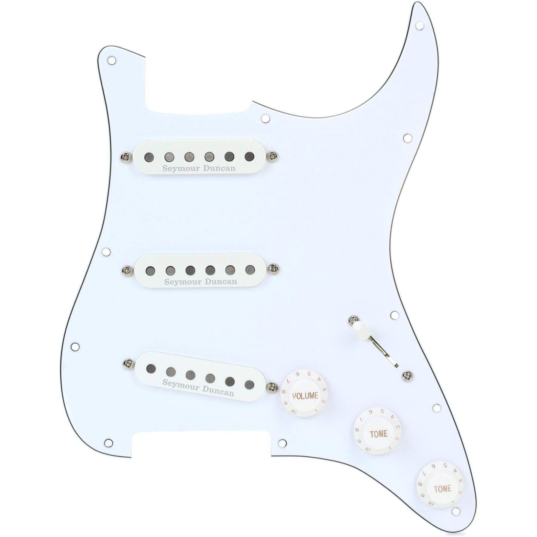 Seymour Duncan 11550-06-W Classic Fully Loaded Liberator Pickguard for Strat