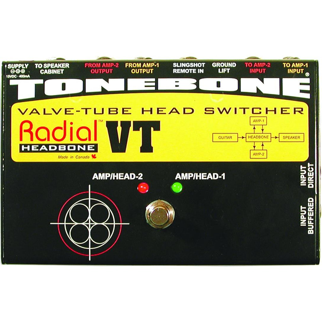 Radial Headbone VT Amp Head Switcher for Tube Amps