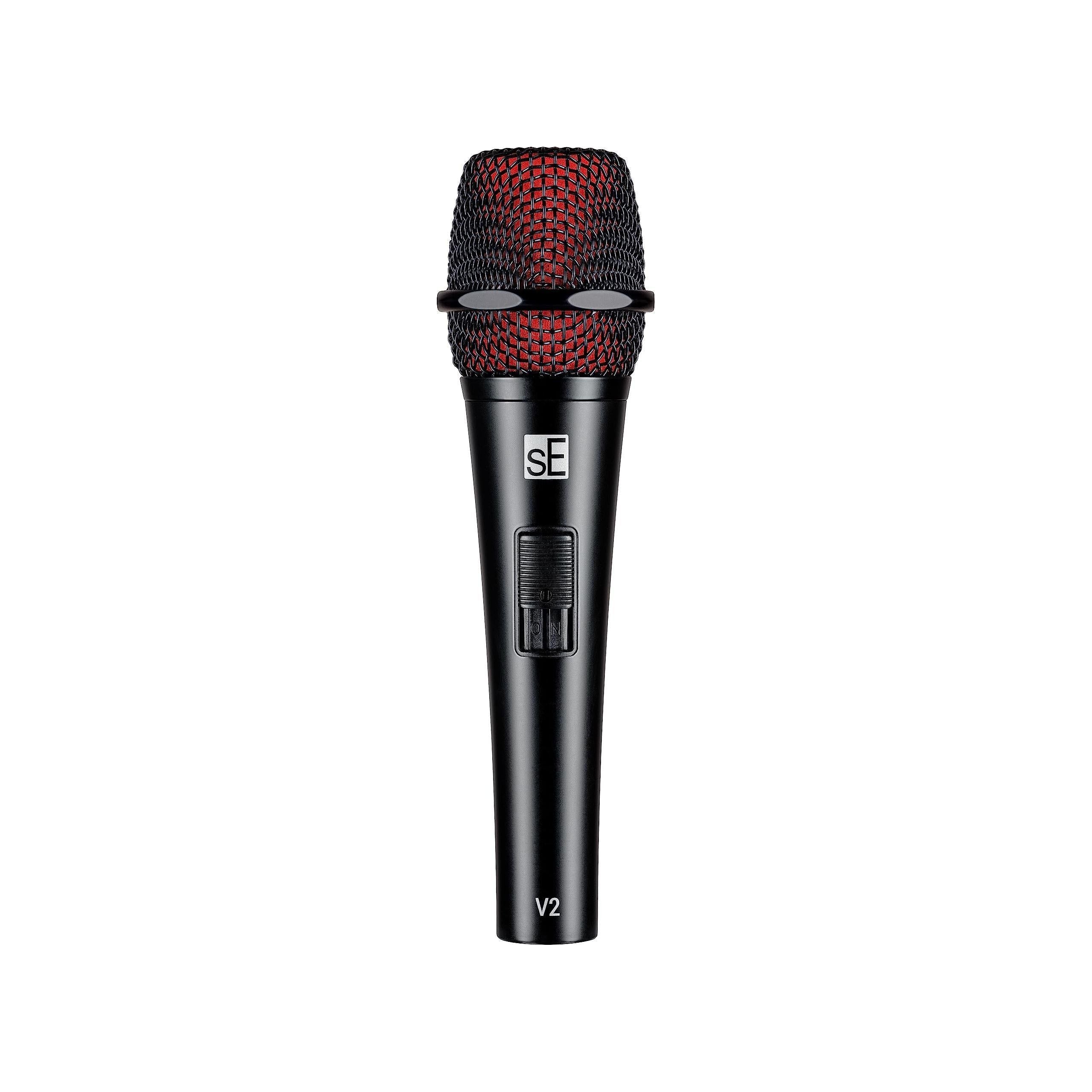 SE Electronics V2-SW Supercardioid Dynamic Handheld Microphone with On/Off Switch, Black