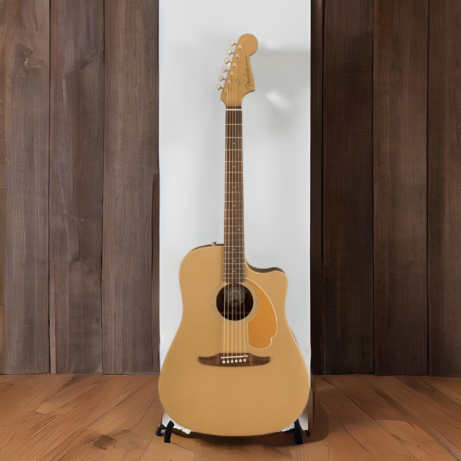 Fender Redondo Player Acoustic Guitar, with 2-Year Warranty, Belmont Blue, Walnut Fingerboard