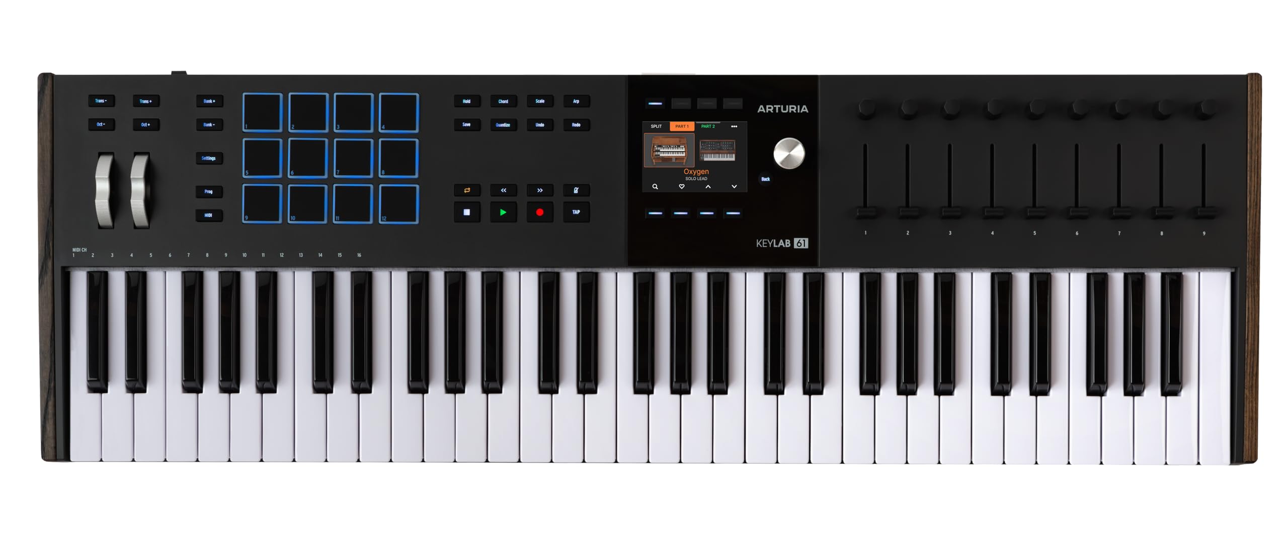 Arturia KeyLab 61 mk3 Black — 61 Key USB MIDI Keyboard Controller with Analog Lab Pro Software Included