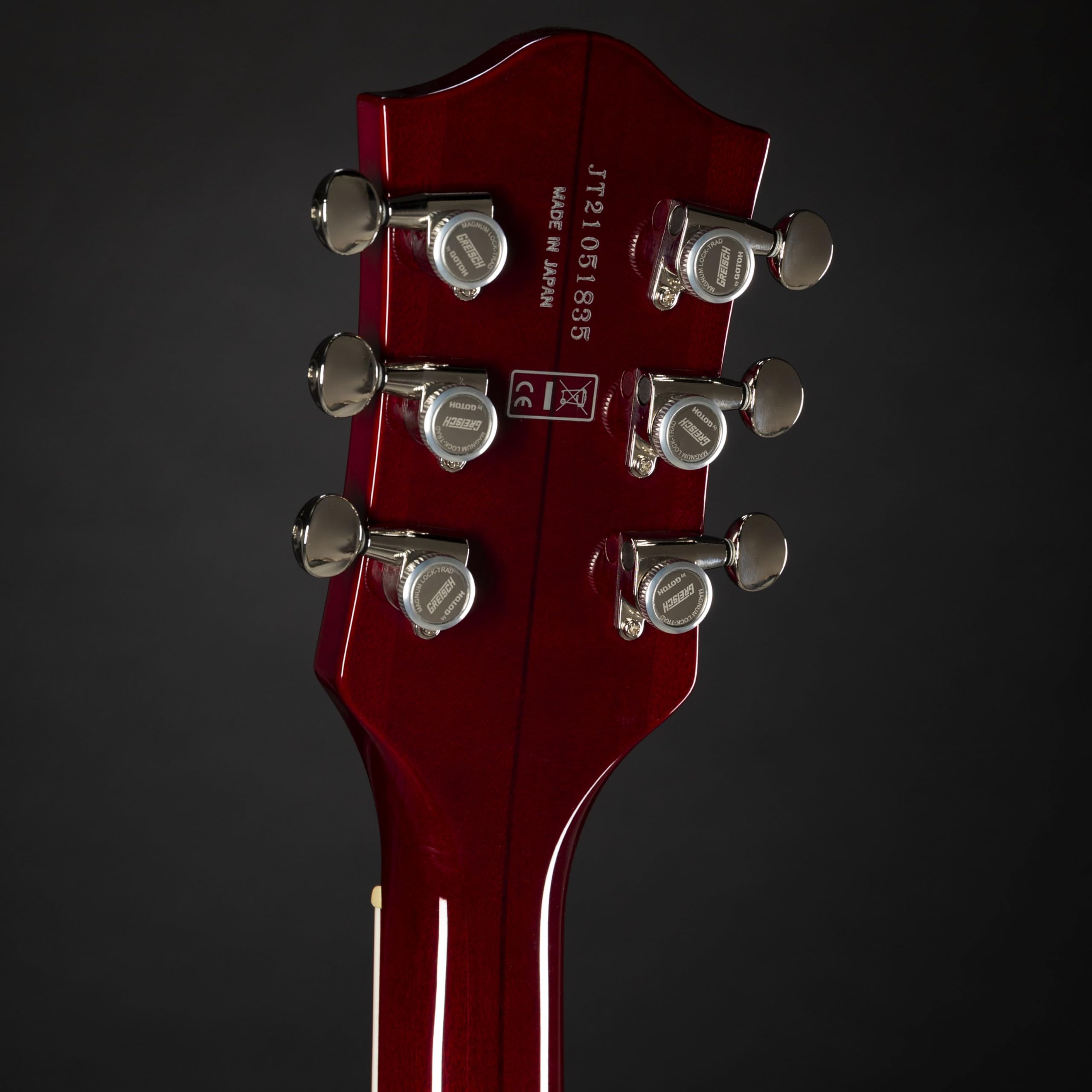 G6119T-ET Players Edition Tennessee Rose Electrotone Hollow Body 6-String Right-Handed Electric Guitar with String-Thru Bigsby, Rosewood Fingerboard (Dark Cherry Stain)