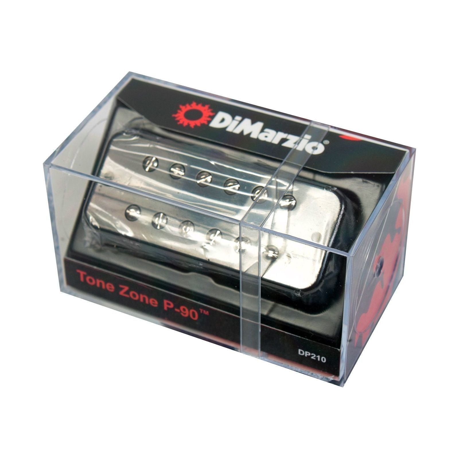 DiMarzio DP210BK Tone Zone P90 Sized Ceramic Humbucker Bridge Pickup, Black,