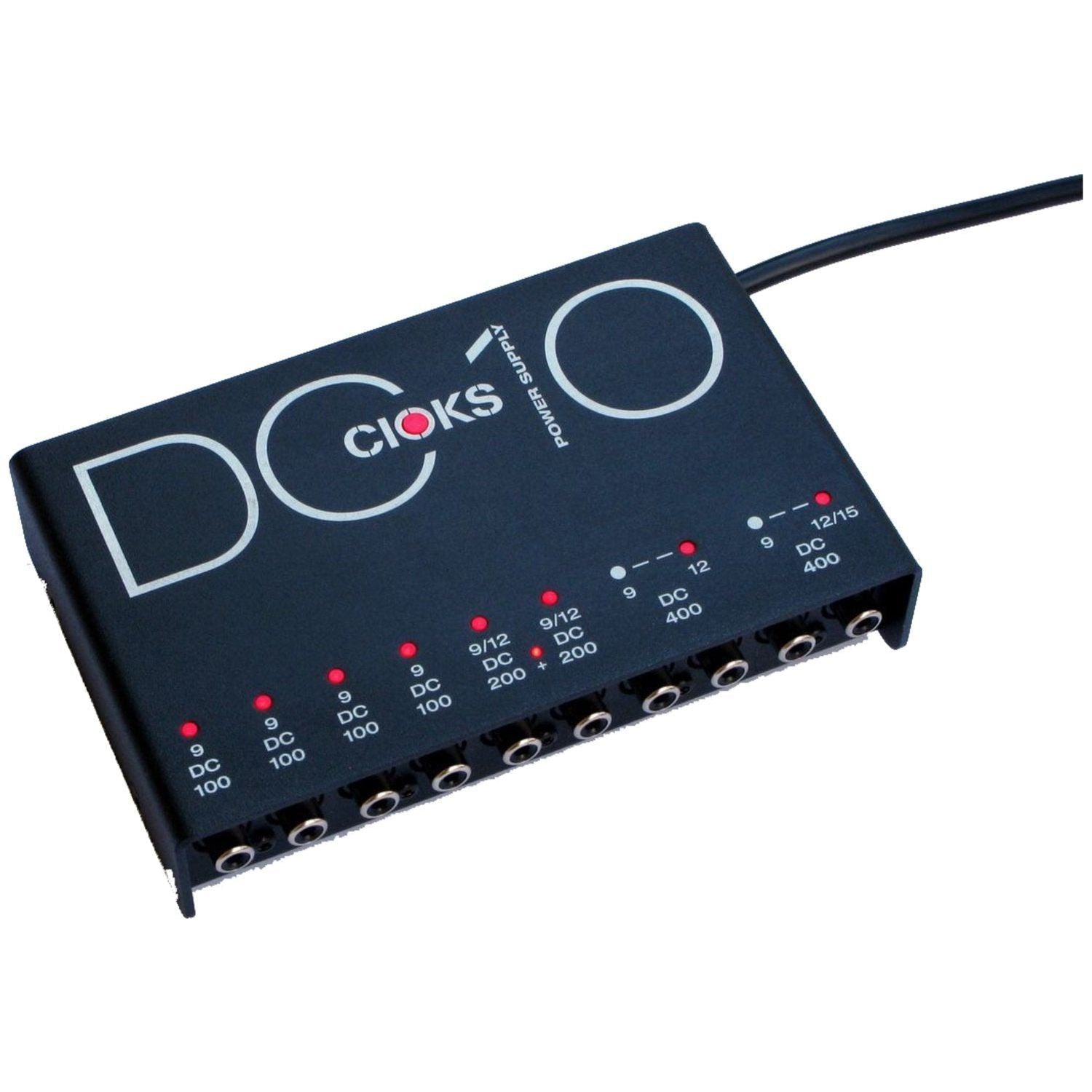 CIOKS DC10 9V, 12V, 15V DC Regulated Professional Power Supply with 8 Isolated Sections and 16 Flex Cables for Effect Pedals - Compatible with TC Electronic Nova, Radial Tonebone, Eventides, and more