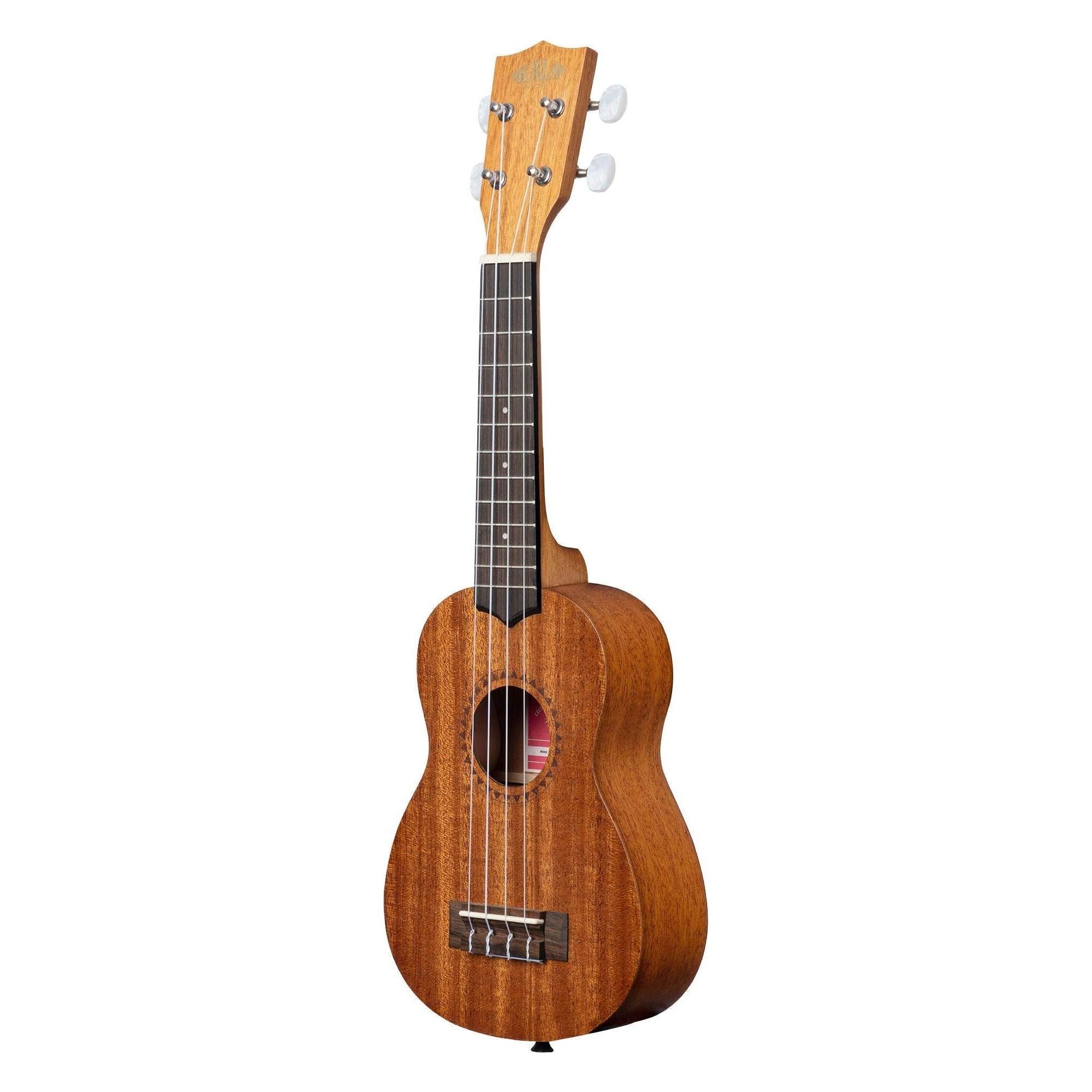 Kala Brand Music Co., 4-String Ukulele, Natural, Soprano (KA-15S-BNDL)