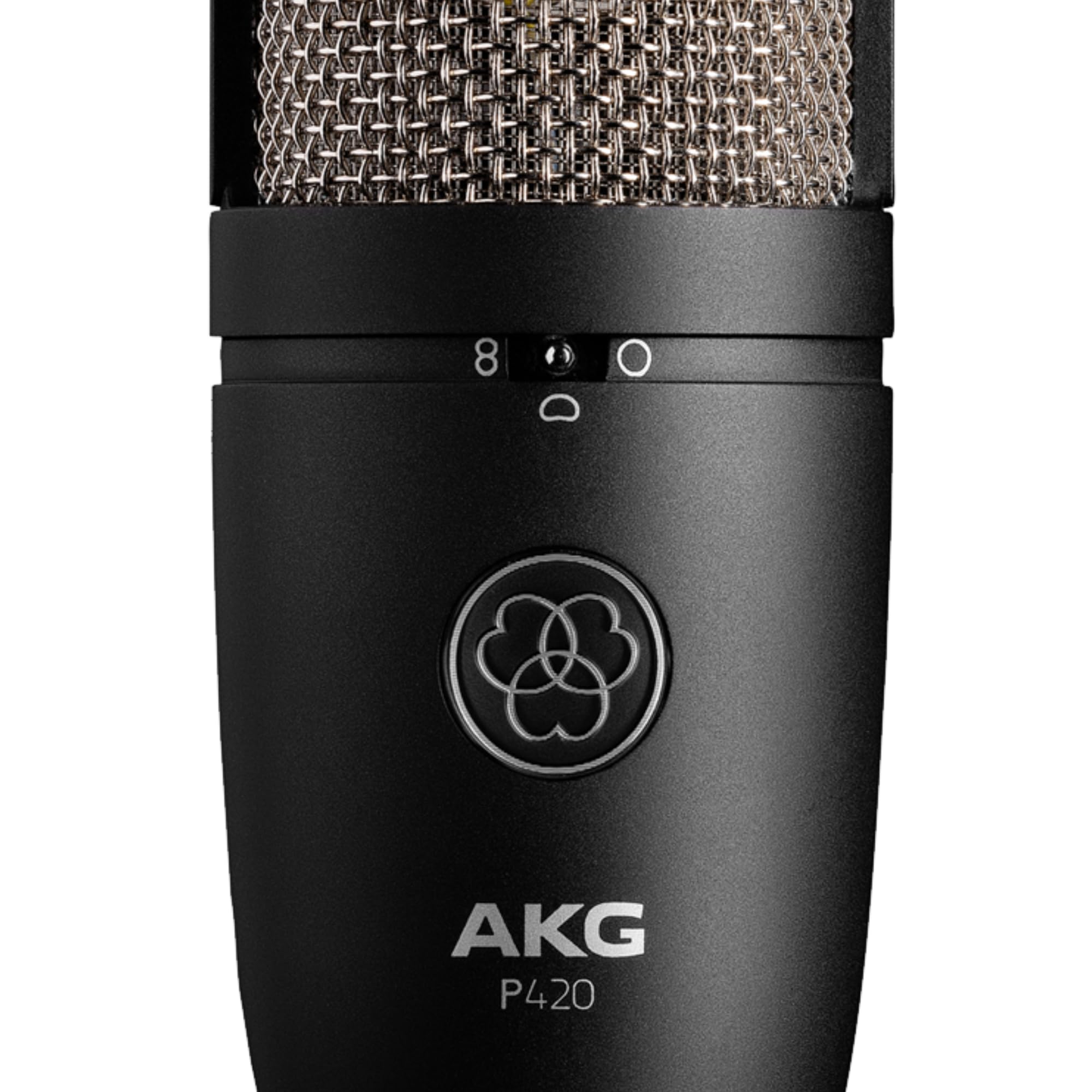 Liquid Audio AKG P420 Large-Diaphragm Condenser Microphone Bundle w/Pig Hog PHM10 8mm Mic Cable Polishing Cloth