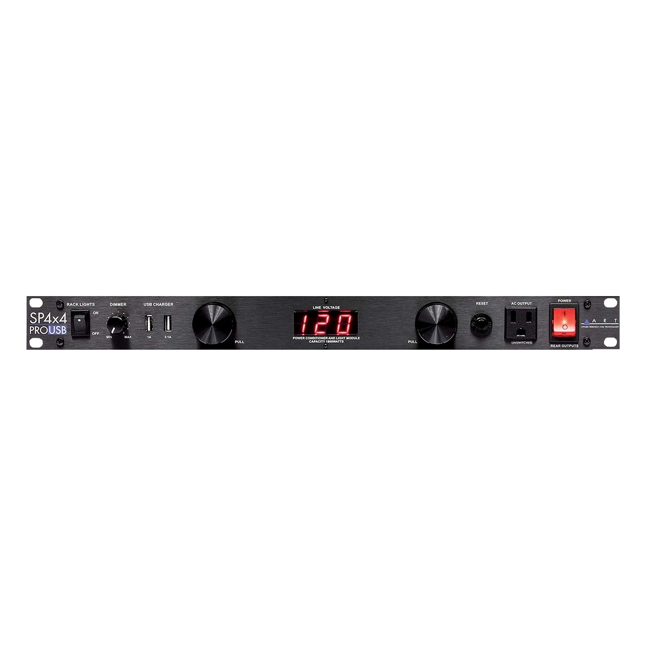 ART SP 4x4 PRO USB LED Metered Rackmount Power Distribution System