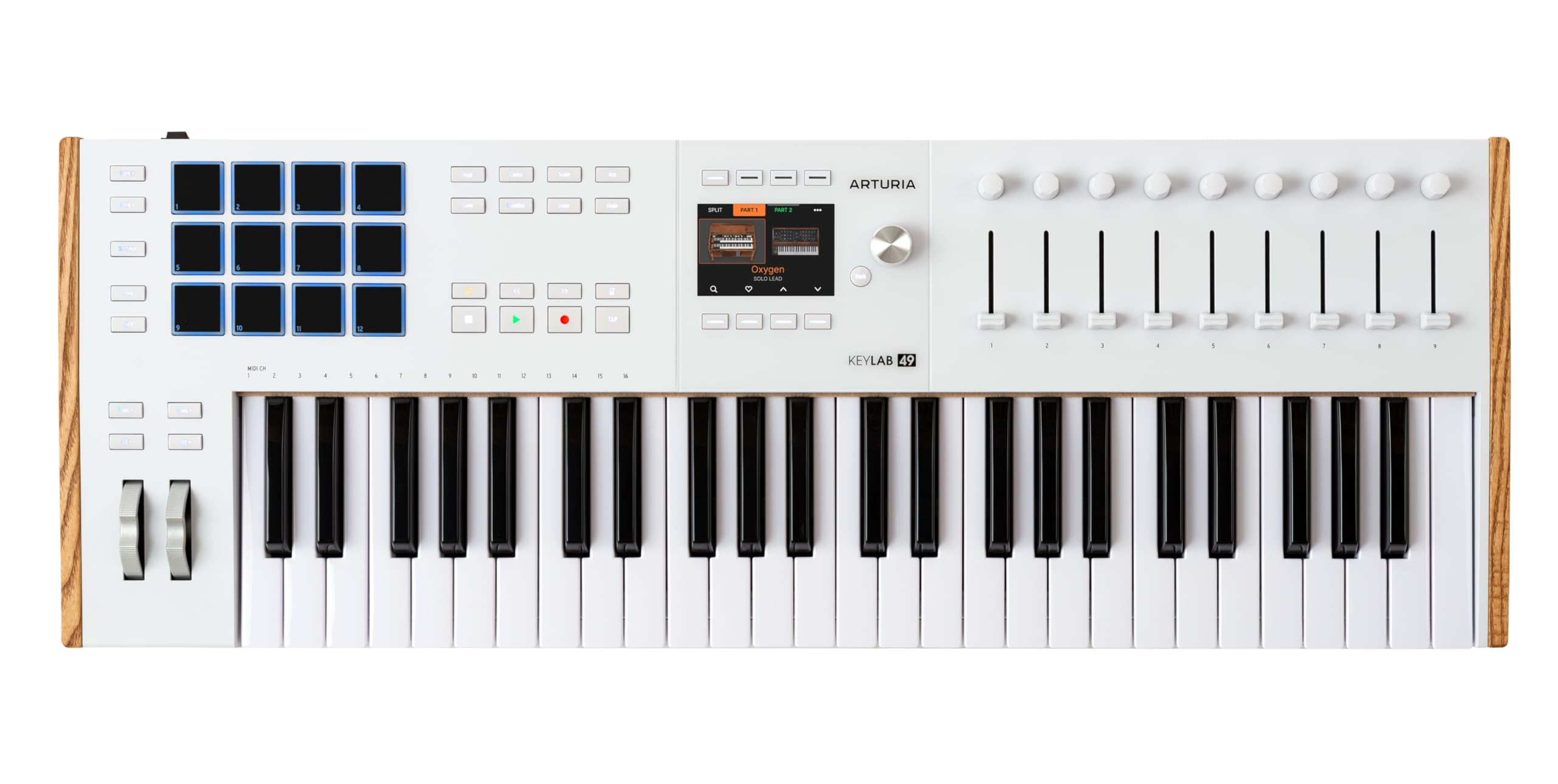 Arturia KeyLab 49 mk3 White — 49 Key USB MIDI Keyboard Controller with Analog Lab Pro Software Included