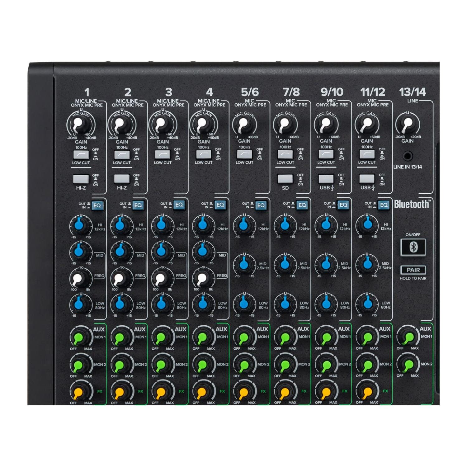 Mackie Onyx Channel Premium Analog Mixer with Multi-Track USB