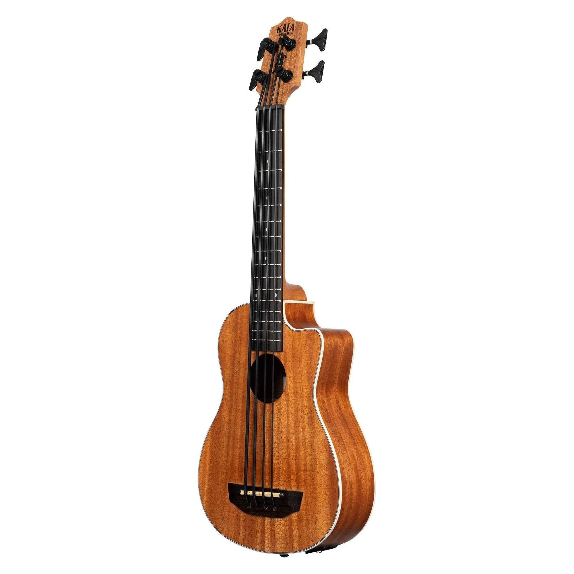 Kala Brand Music Co., 4-String Ukulele, Right, Natural, Ubass Scout-FS