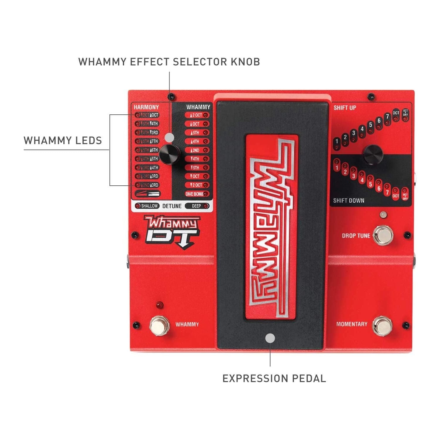 DigiTech Whammydtv-01 DT Drop Tune Guitar Effects Pedal