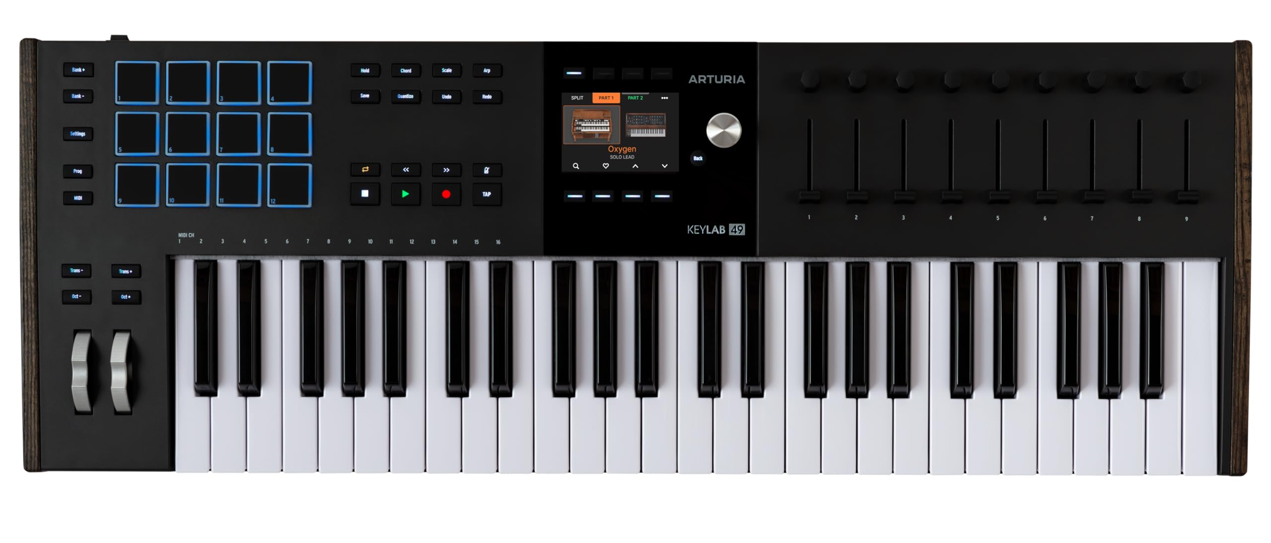 Arturia KeyLab 49 mk3 Black — 49 Key USB MIDI Keyboard Controller with Analog Lab Pro Software Included