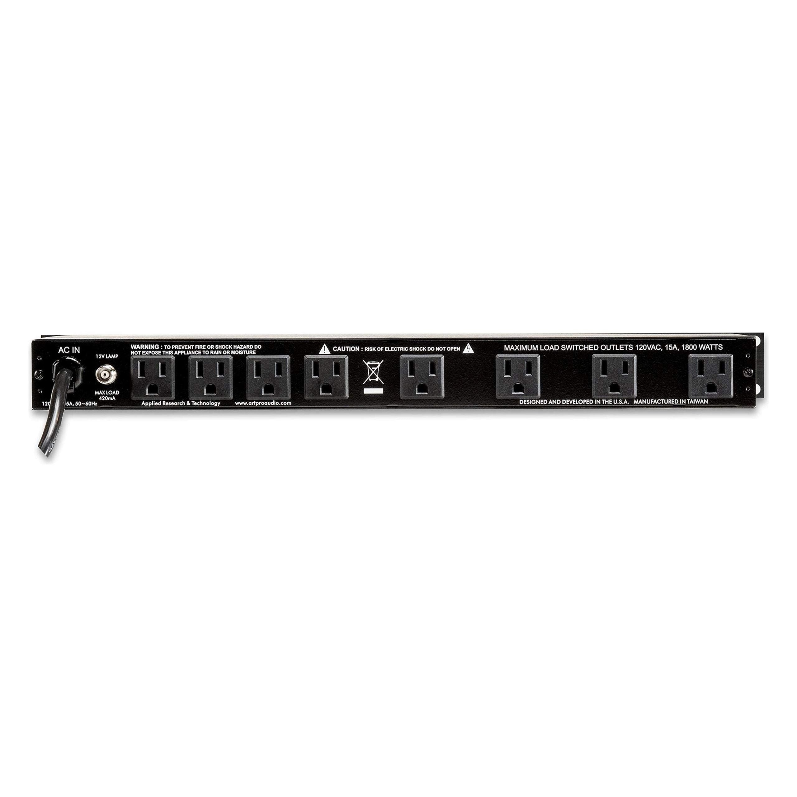 ART SP 4x4 PRO USB LED Metered Rackmount Power Distribution System