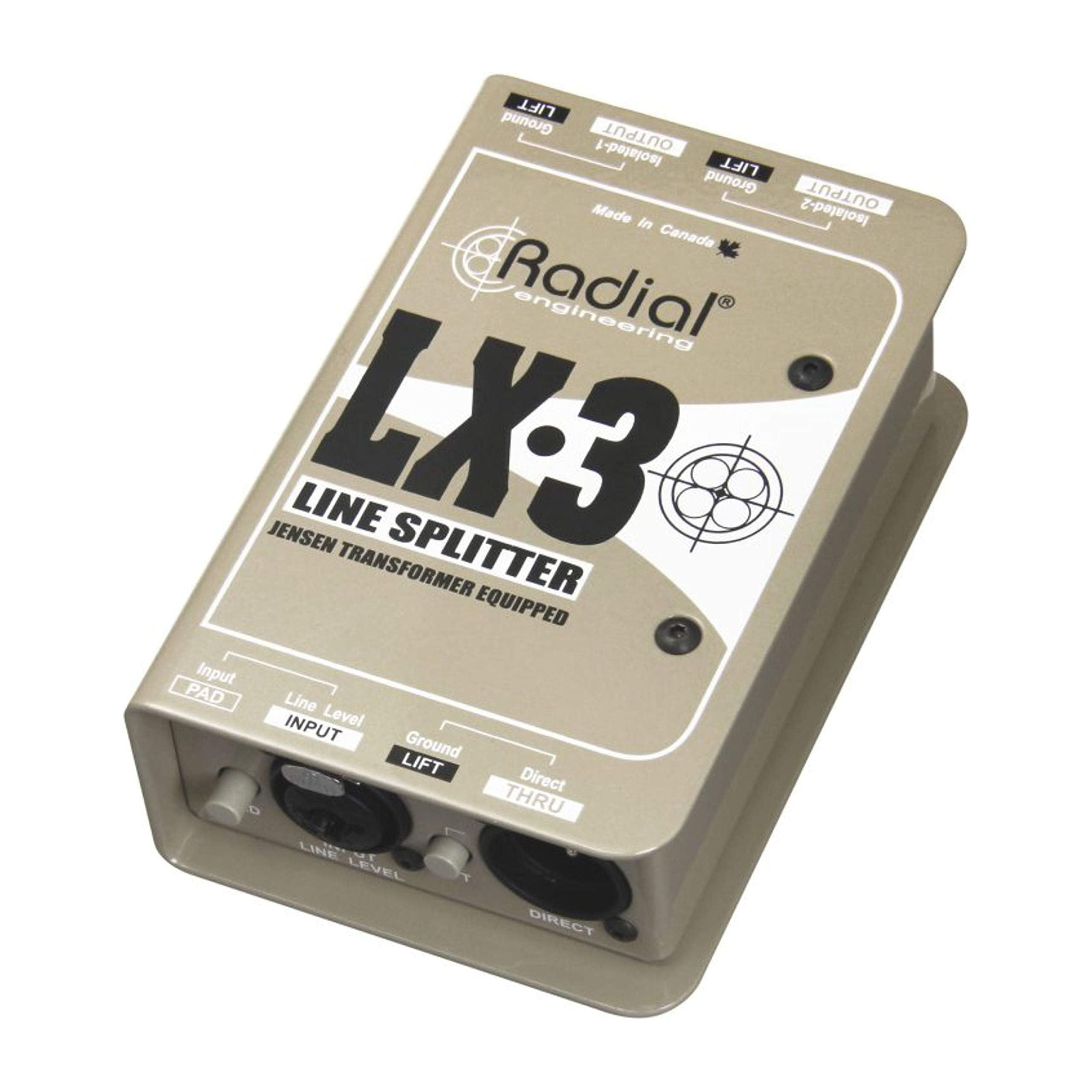 Radial LX3 3-Channel Balanced Line Splitter W Isolation