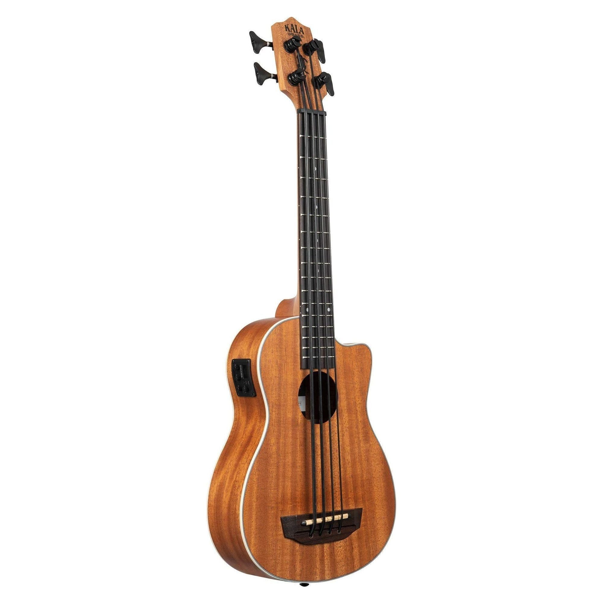 Kala Brand Music Co., 4-String Ukulele, Right, Natural, Ubass Scout-FS