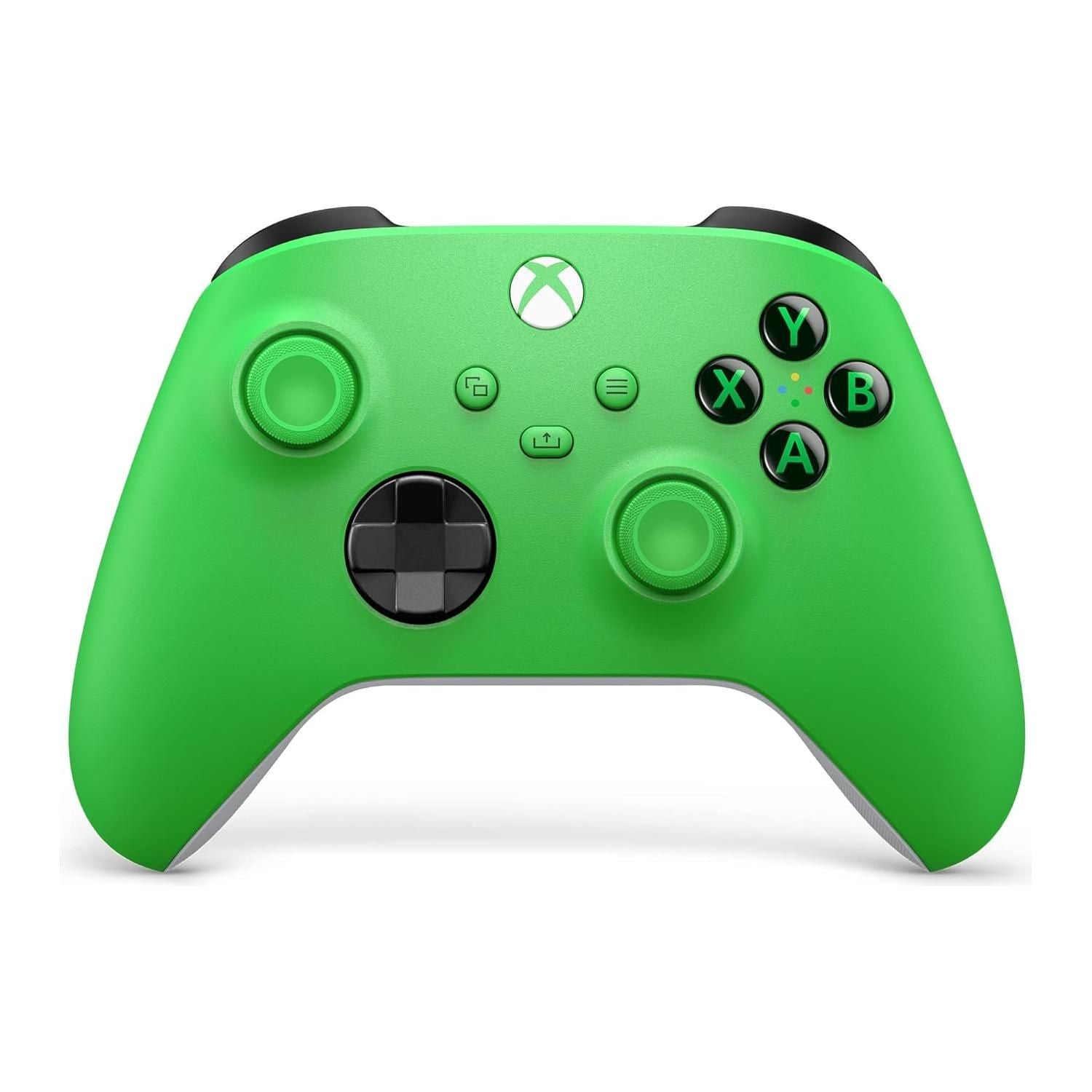 Xbox Core Wireless Gaming Controller – Velocity Green – Xbox Series X|S, Xbox One, Windows PC, Android, and iOS