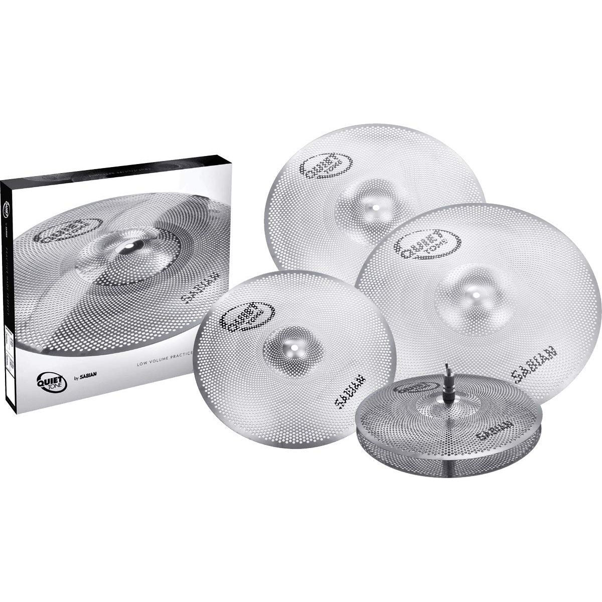 SABIAN Quiet Tone Practice Cymbals Set Qtpc504