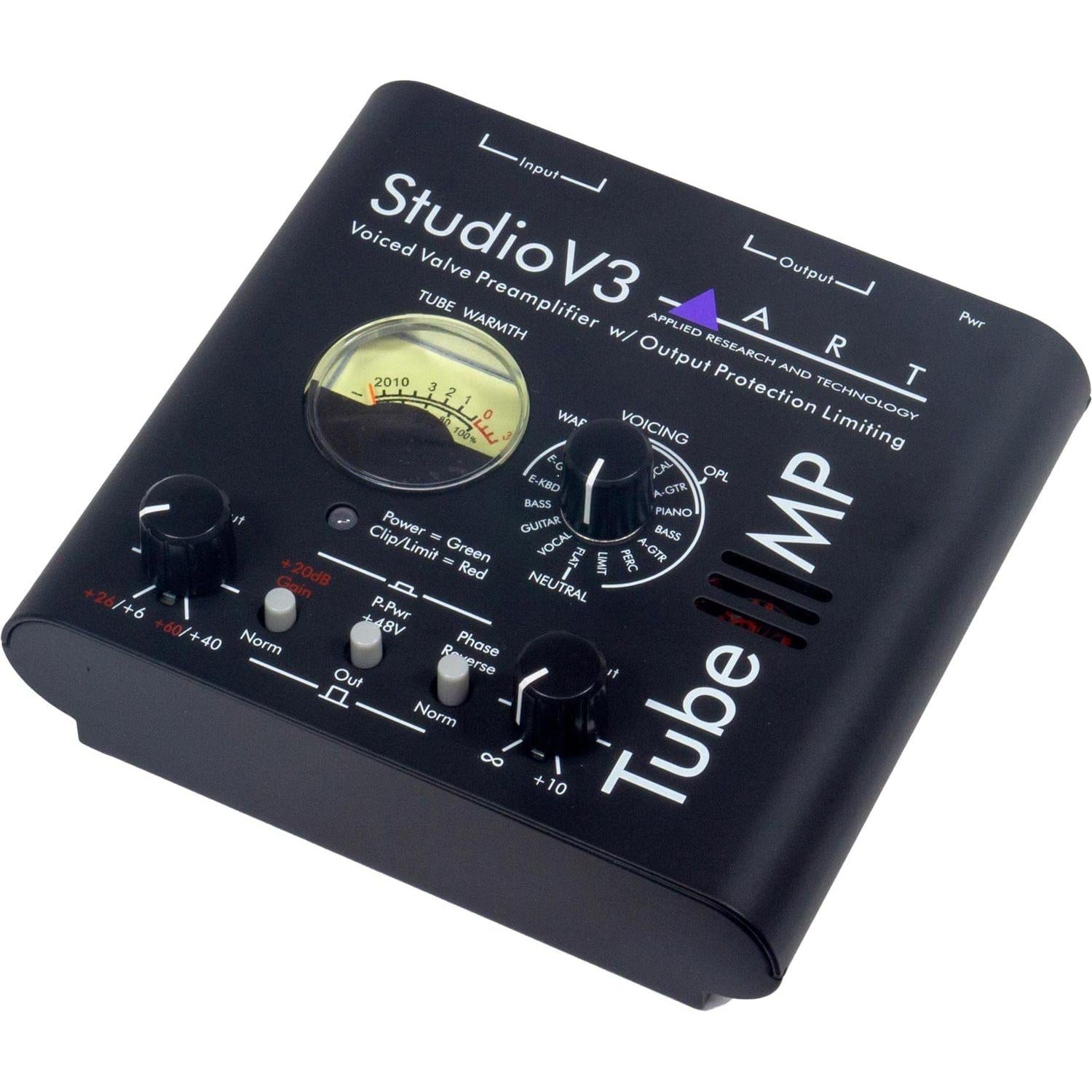 ART Studio V3 Voiced Valve Preamplifier with Output Protection Limiting Level and Phantom Power