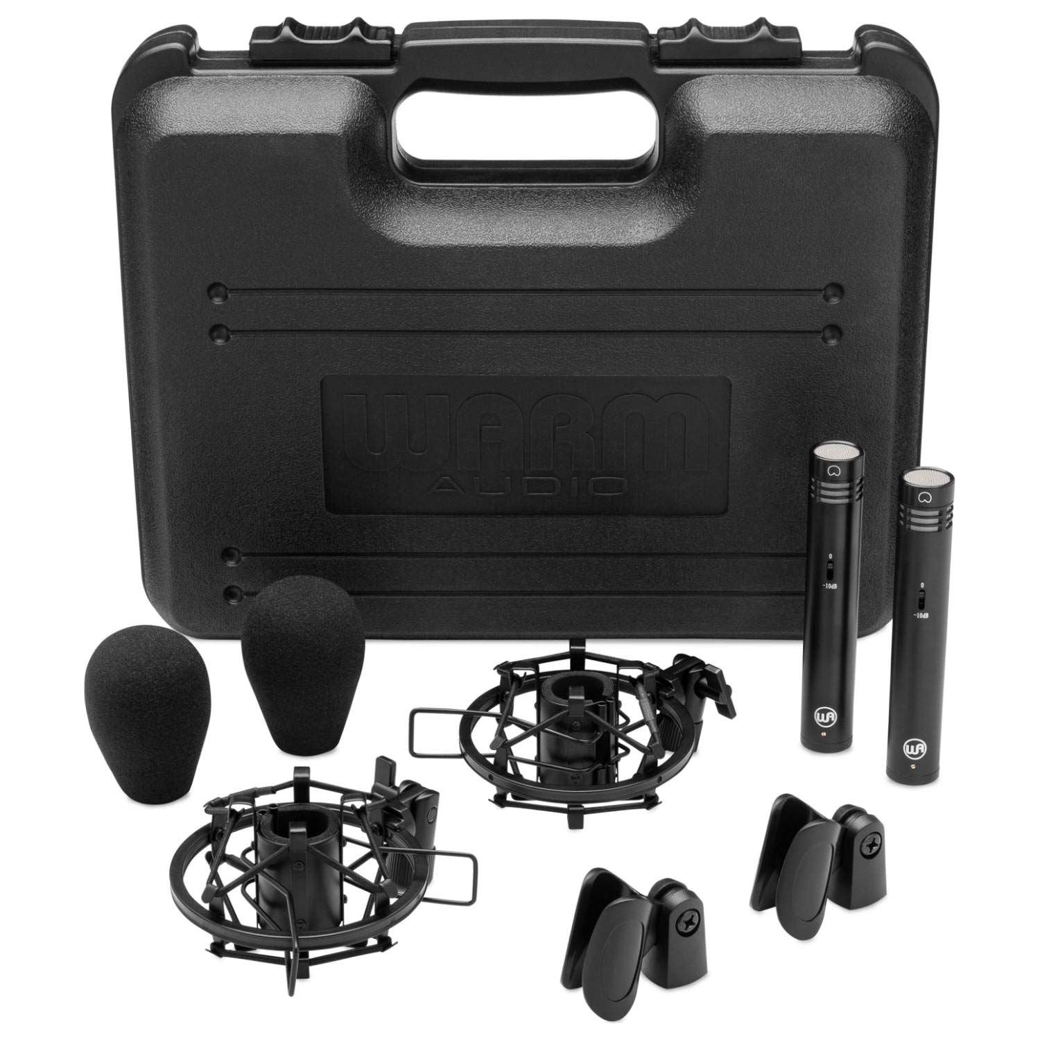 Warm Audio WA-84 Stereo Pair - Black, XLR Microphone, Condenser