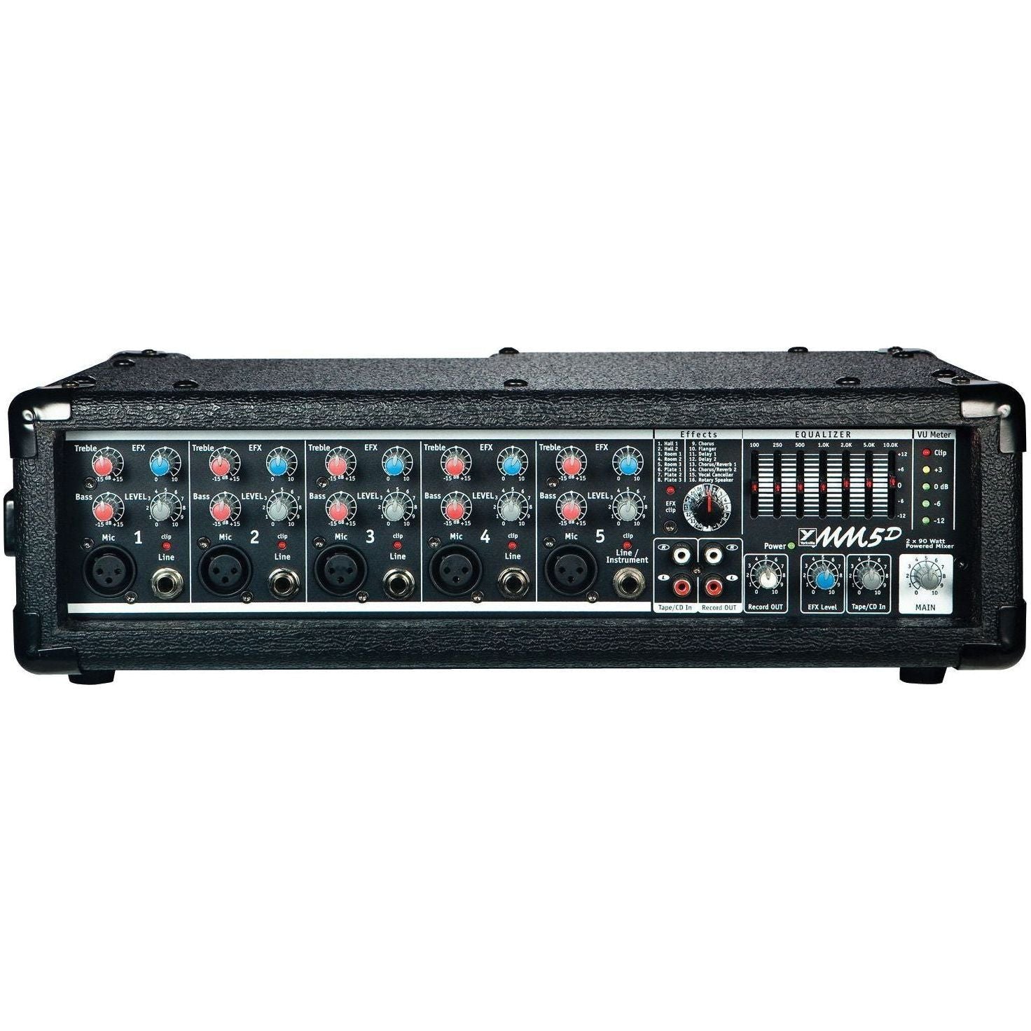 Yorkville MM5D Powered Mixer/Amplifier, 2 x 90W with 5 inputs