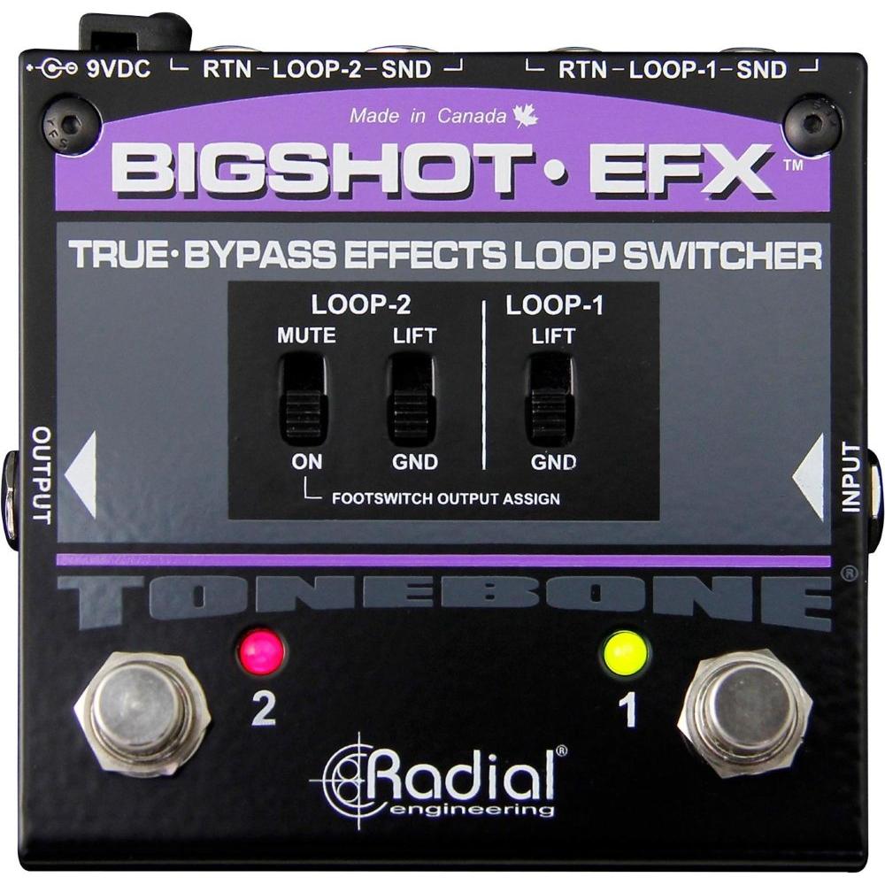 Radial BigShot EFX True Bypass Effects Loop Switcher NEW