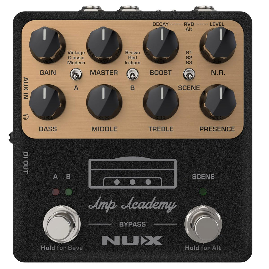 NUX NGS-6 Amp Academy Amp Modeler Guitar Pedal 1024 Samples IR, 3rd Party IR Loader