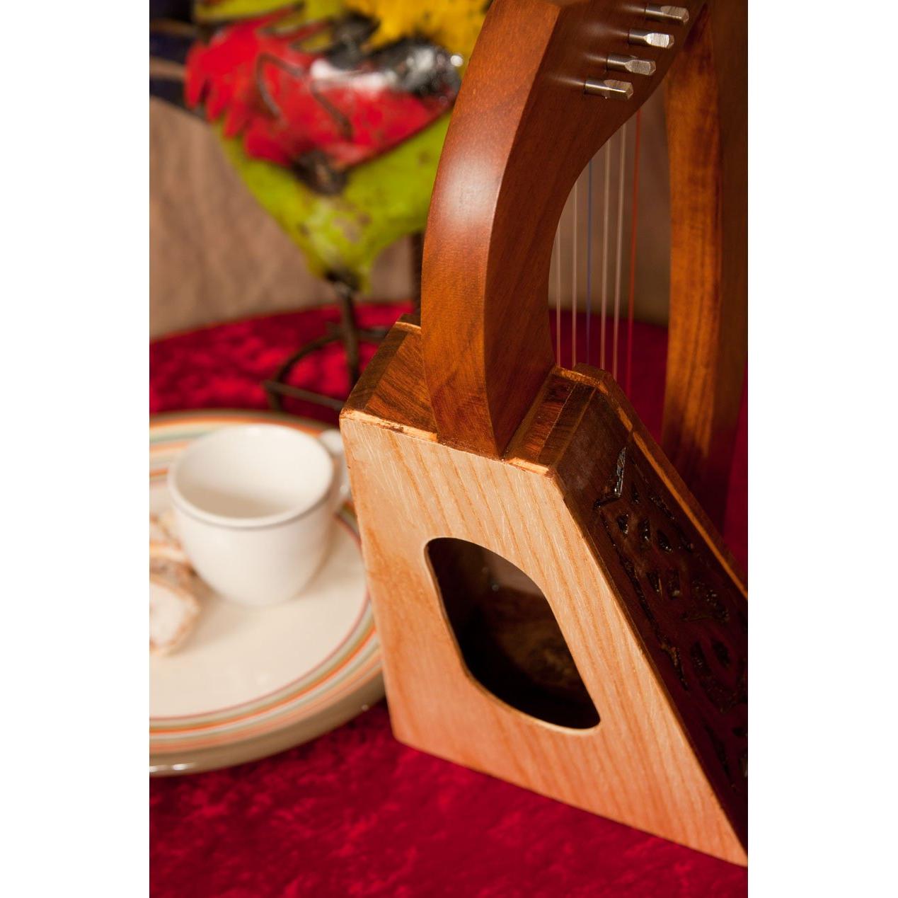 Roosebeck HLLA-K Lily Harp 8 Strings Knotwork Mini Harp 13.25" x 8" x 5.5"