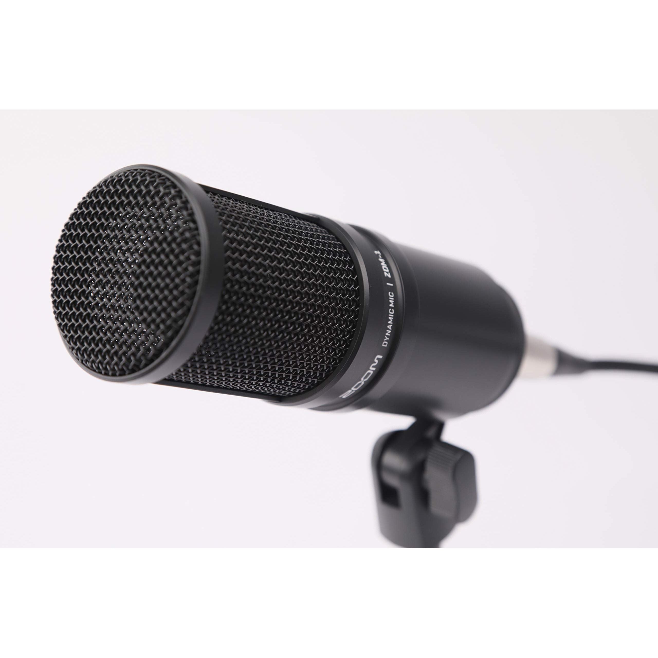 Zoom Dynamic Microphone for Podcasts, Voice-Overs, Interviews, Vocals, and More, High SPL Capability, Sturdy Metal Body, and Large Diaphragm