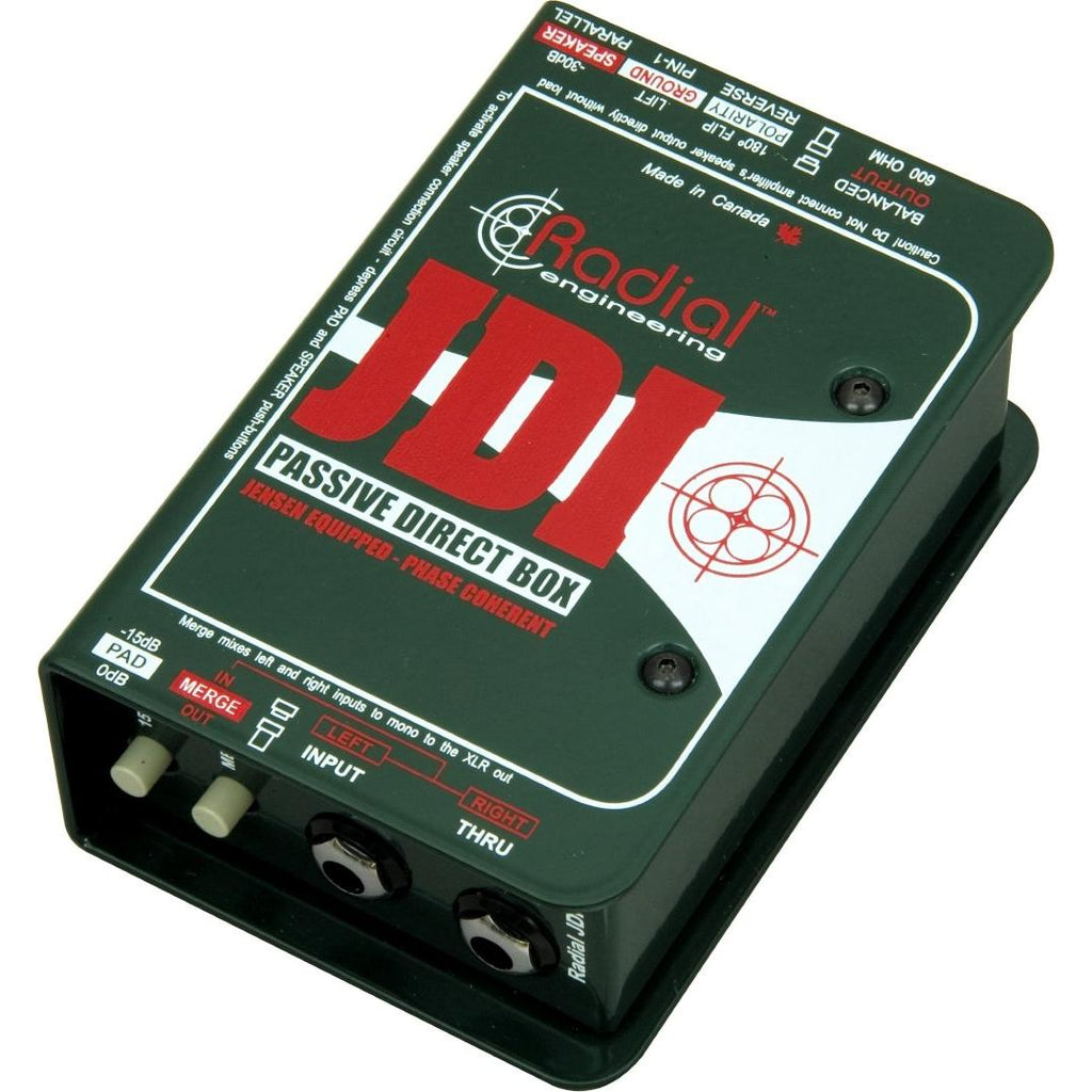 Radial Engineering R8001010JDI Single-Channel Passive Direct Box with Jensen Transformer