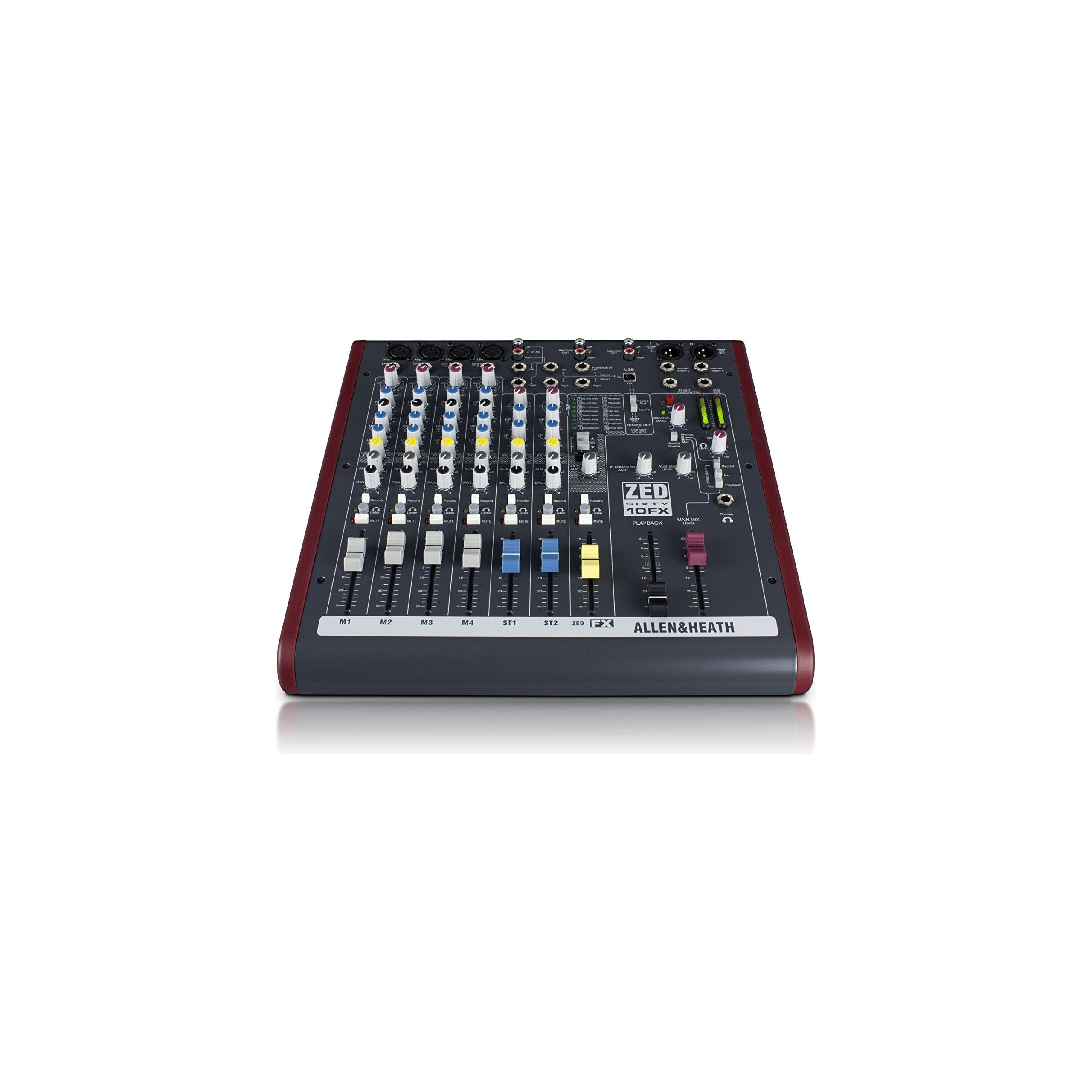 Allen & Heath ZED60-10FX - 6 Channel Mixer with Digital Effects and USB Connectivity