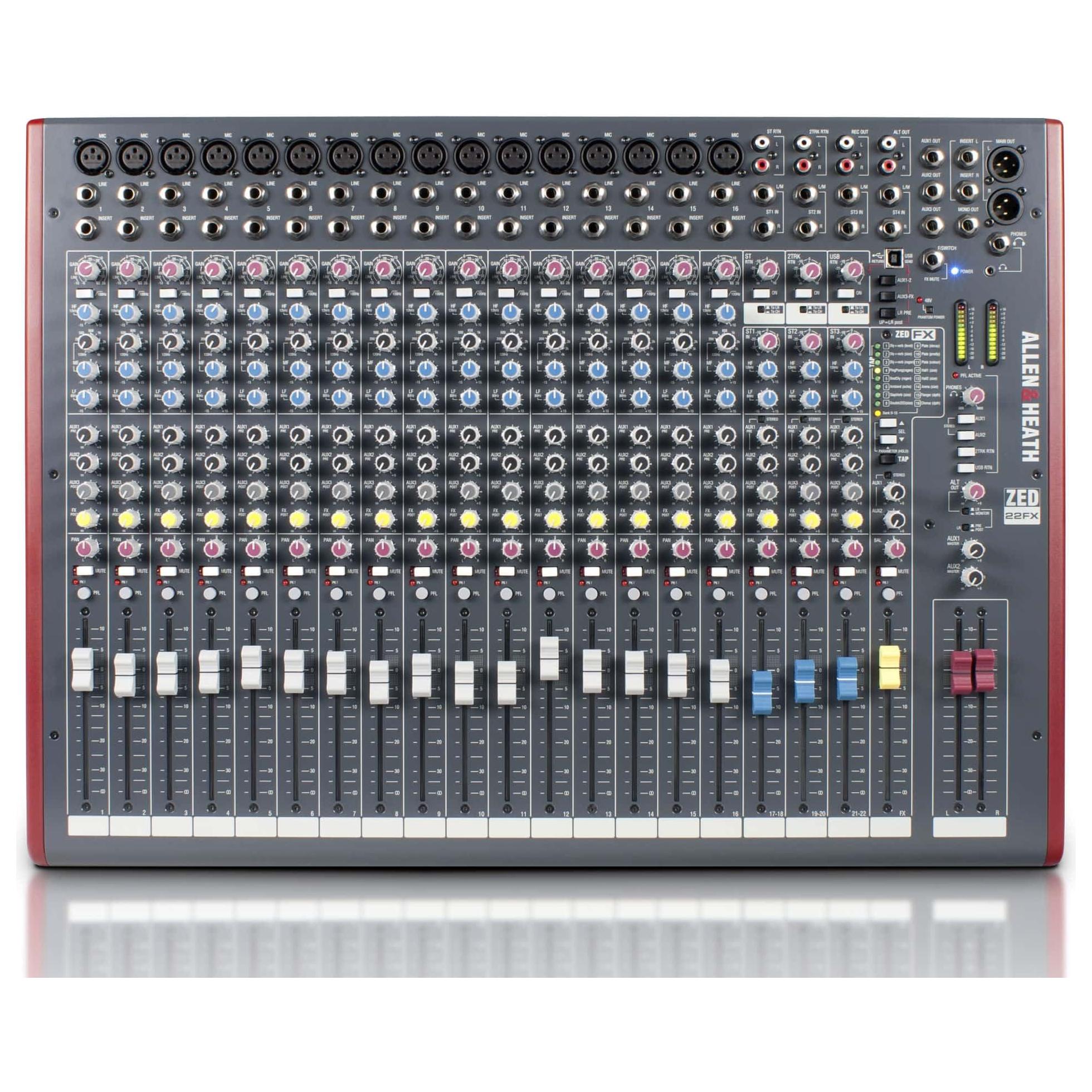 Allen & Heath ZED-14 - 14-Channel Touring Quality Mixer with USB I/O (AH-ZED-14)