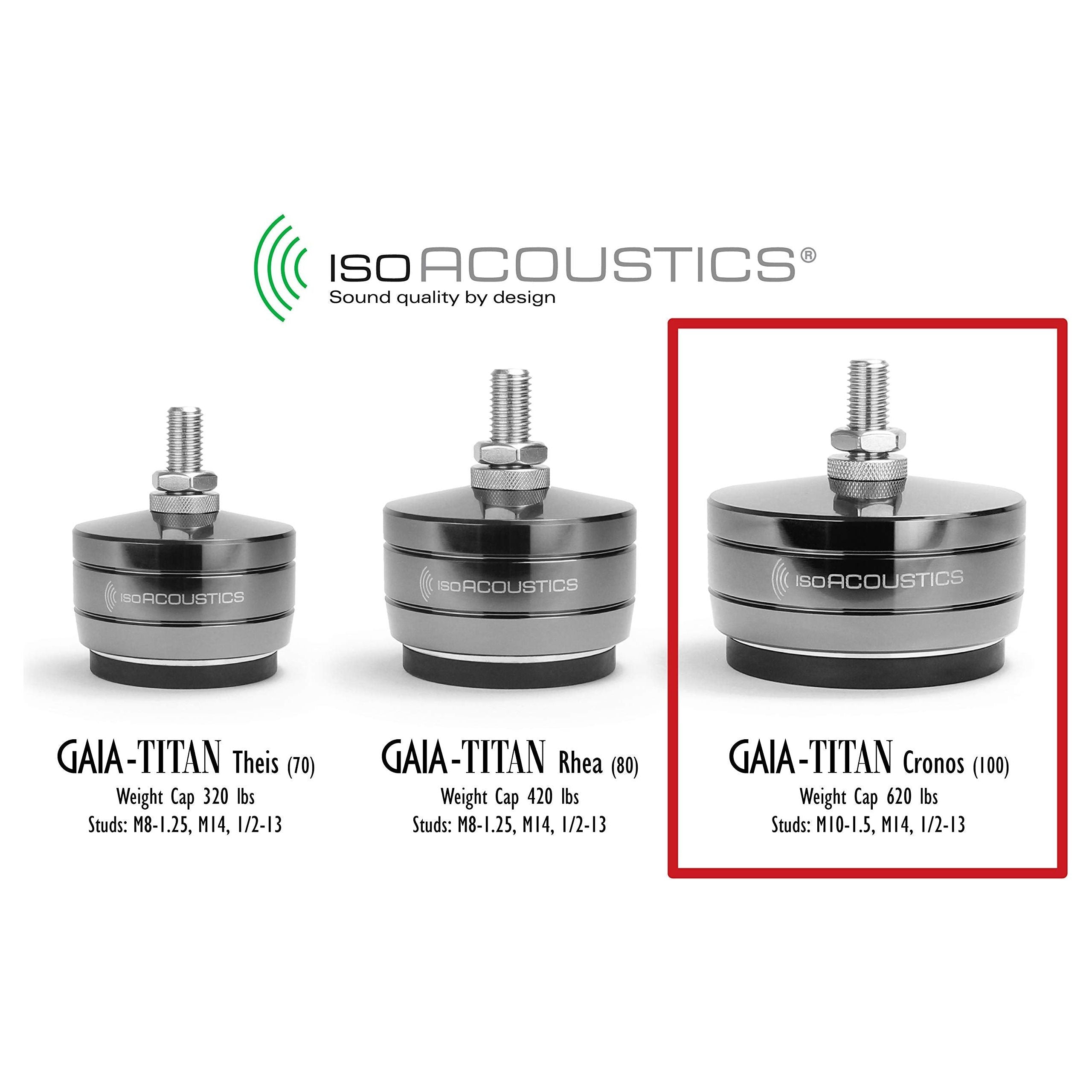 IsoAcoustics Gaia-Titan Series Isolation Feet for Speakers & Subwoofers (Set of 4)