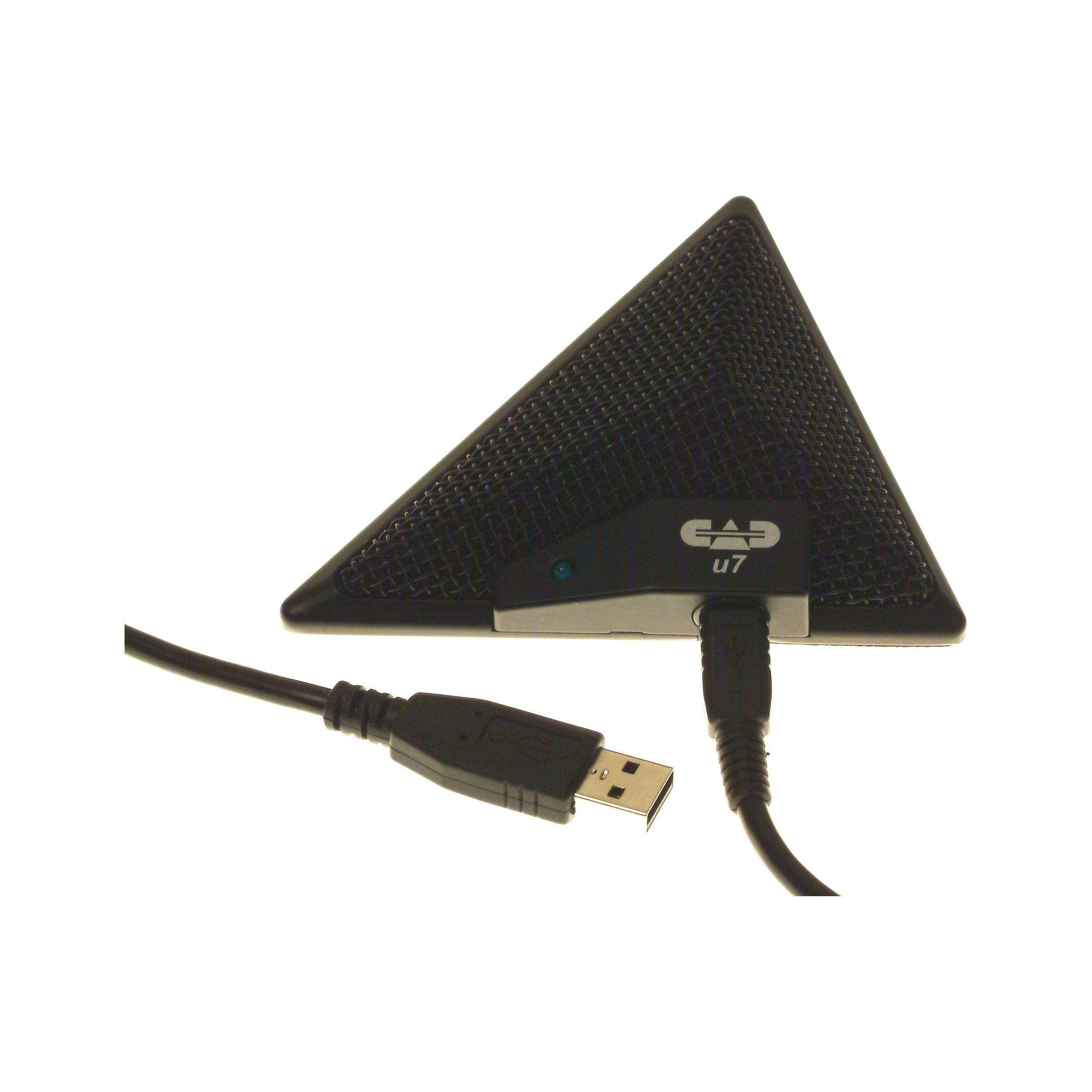 CAD Audio USB U7 Boundary Omnidirectional Condenser Microphone, Black