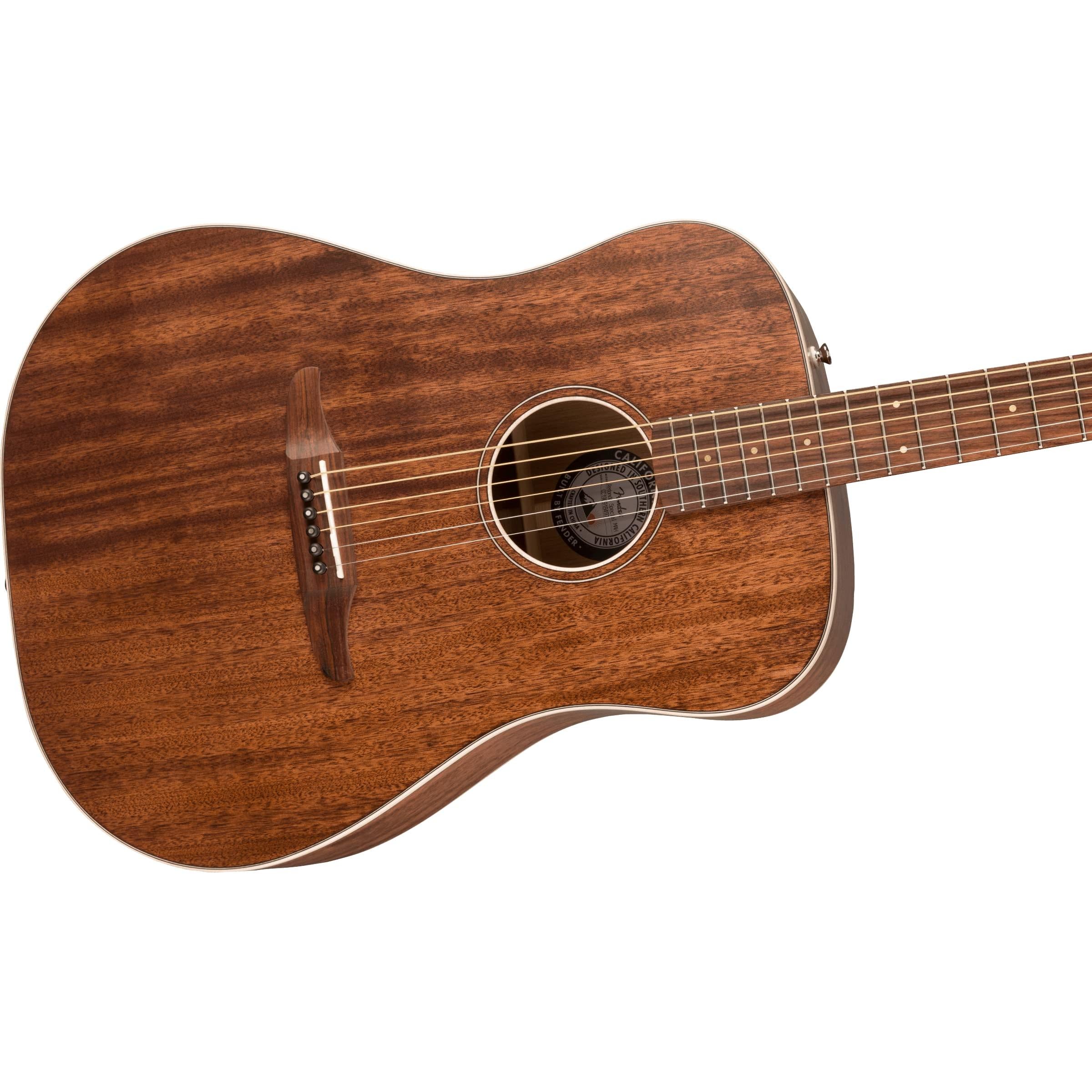 Fender All-Mahogany Redondo Special Acoustic Guitar, Natural, Pau Ferro Fingerboard, with Gig Bag